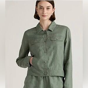 Quince 100% European Linen Jacket XL Like New